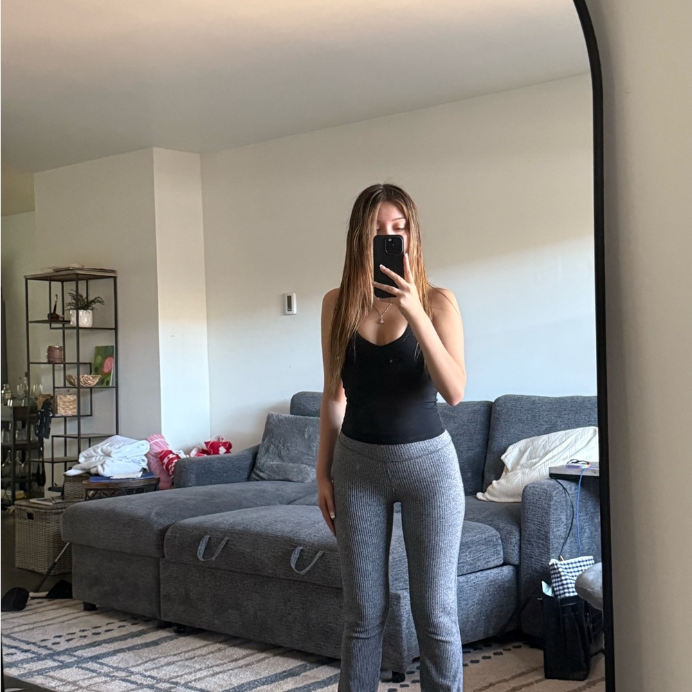 ECHT Women's Black and Gray Boot Cut Pants